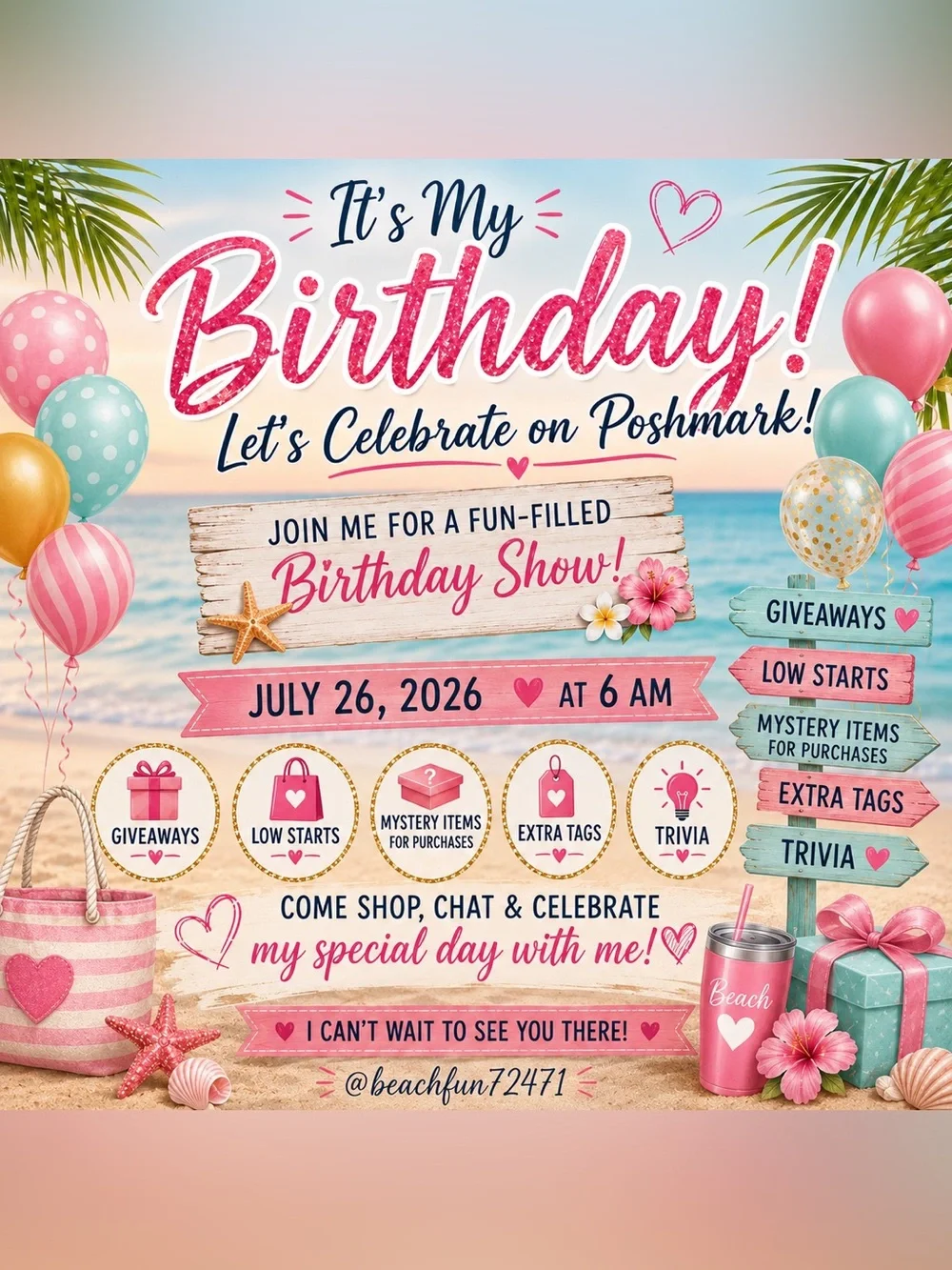 It's My Birthday Show - 7/26/26 - Come celebrate. - Picture 1 of 1